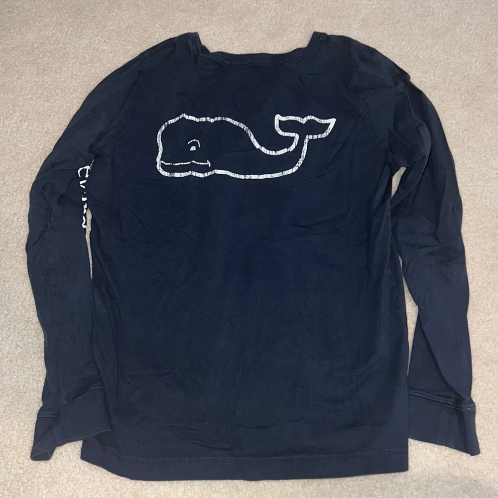 Vineyard Vines Womens Blue Long-Sleeve Tee